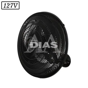 VENTILADOR VENTISOL NEW OSCILANTE PAREDE 50CM 3 PAS 127V PRETO