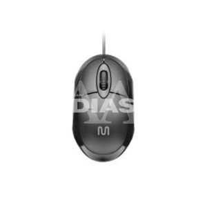 MOUSE MULTILASER CLASSIC C/ FIO USB CABO 12OCM 3 BOTOES MO300 PRETO