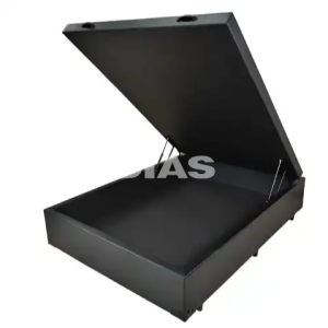 BASE BOX 138X188X39 MEGAFLEX BAU CORINO PRETO