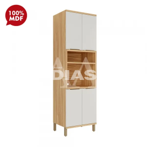 PANELEIRO RONIPA 4P ABRIR P/ MICRO SAUVIGNON AMENDOA/OFF WHITE