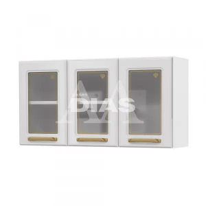 ARMARIO TELASUL TRIPLO MEDIO 3P C/V DIAMANTE NEW BRANCO 818007-01