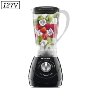 LIQUIDIFICADOR MONDIAL L550B 2 VEL  127V PRETO