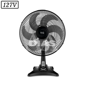VENTILADOR MULTILASER TURBO VL401 40CM 6 PAS 3 VEL 127V PRETO