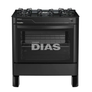 FOGAO 5B ESMALTEC AGATA GLASS PRETO