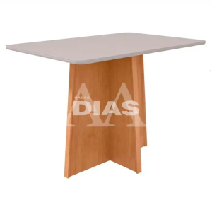MESA LOPAS CELEBRARE CANT.COPO 120X80 C/VIDRO AMENDOA CLEAN/OFF WHITE