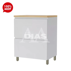 BALCAO NESHER 1P 1G RAINHA 80CM BRANCO/NATURE 500691