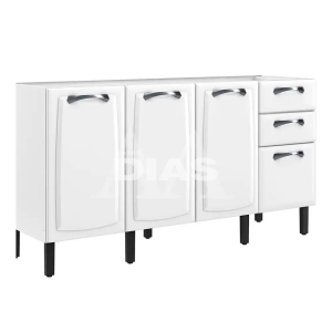 BALCAO ITATIAIA 4P 2G S/ TAMPO NEW PREMIUM 160CM BRANCO 1867