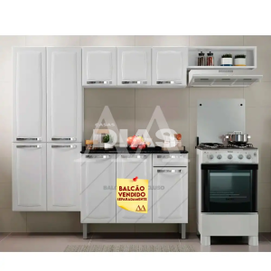 COZINHA ITATIAIA COMPACTA 7P C/NICHO ROSE BRANCO 0595