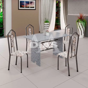 CJ MESA 4C SOMA BIANCA 120X75 RETANGULAR ARABESCO PRATA GRANITO OCRE