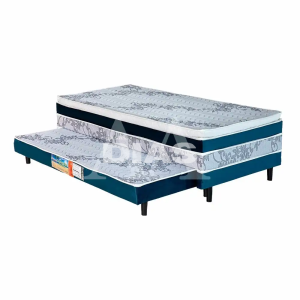 CAMA BOX D28 88X188X53 BELLABAHIA MARAU C/AUXILIAR C/PILLOW