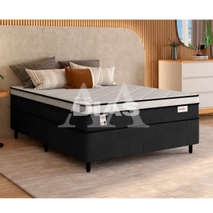 CJ BASE BOX/COLCHAO D26 138X188X72 PLUMATEX SMARTFLEX BLACK