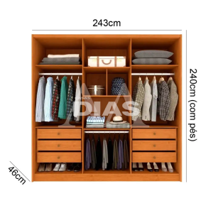 ROUPEIRO 6P. ABRIR 6G TCIL FORTUNA C/ PES CINAMOMO / OFF WHITE