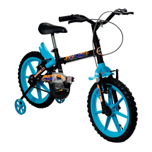 BICICLETA TK3 TRACK DINO ARO 16 INFANTIL S/MARCHA PRETA/AZUL