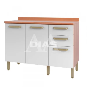 BALCAO TELASUL TRIPLO 2G C/TAMPO PIMENTA FREIJO/BRANCO 913103-02