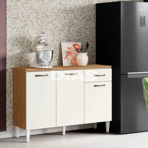 BALCAO ARAMOVEIS 3P 1G ATENAS ATACAMA/OFF WHITE