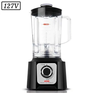 LIQUIDIFICADOR ARNO POWER MAX LN55 1000W 15 VEL 127V PRETO