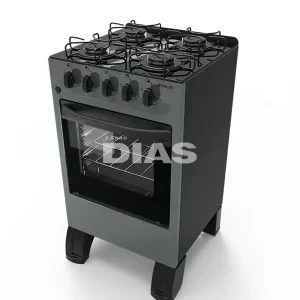 FOGAO 4B BRASLAR CARINA GLASS MESA VIDRO TITANIUM