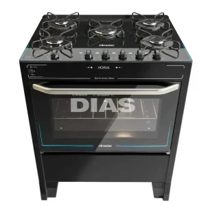 FOGAO 5B BRASLAR PISO HORUS TOP CONTROL AUTOMATICO BLACK