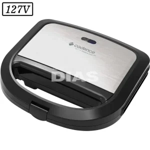 SANDUICHEIRA TOAST GRILL CADENCE SAN615 750W 127V INOX/PRETA