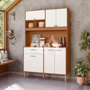 KIT 6P 1G NICIOLI ERVA DOCE 120 IPE/OFF WHITE CRISTAL