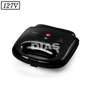 SANDUICHEIRA GRILL ELGIN BREAK TIME 800W 127V PRETA