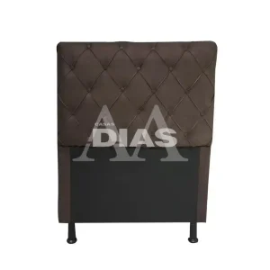 CABECEIRA DE SOLTEIRO LIFESPUMA CAPTONE MARROM