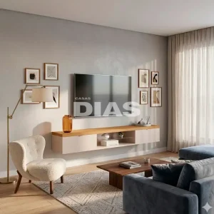 BANCADA SUSPENSA HB ILLUSION 1.8 OFF WHITE / CINAMOMO